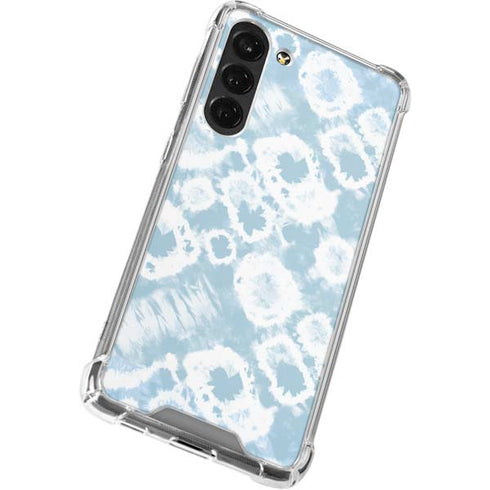 Blue Tie Dye Galaxy S24 FE Clear Case
